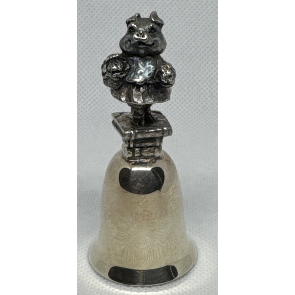 Beatrix Potter Little Pig Robinson Pewter‎ Bell NE Collectors Society